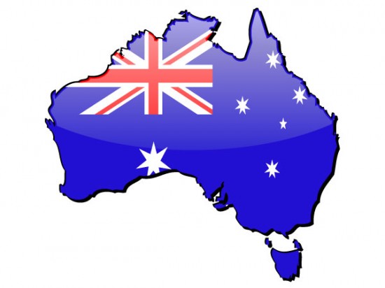 australia-map-flag