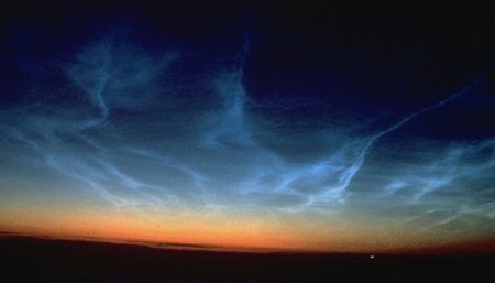 Luminous clouds (image courtesy NASA)