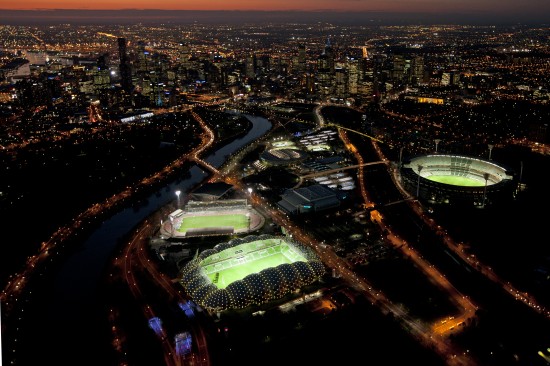 The award-winning AAMI Park Stadium